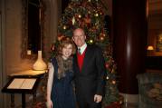 Annual Christmas Tree photo with Christina at The Mansion