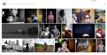 The new home page for Capturing Grace, each photo represents a country and when clicked on opens up all the stories from that country